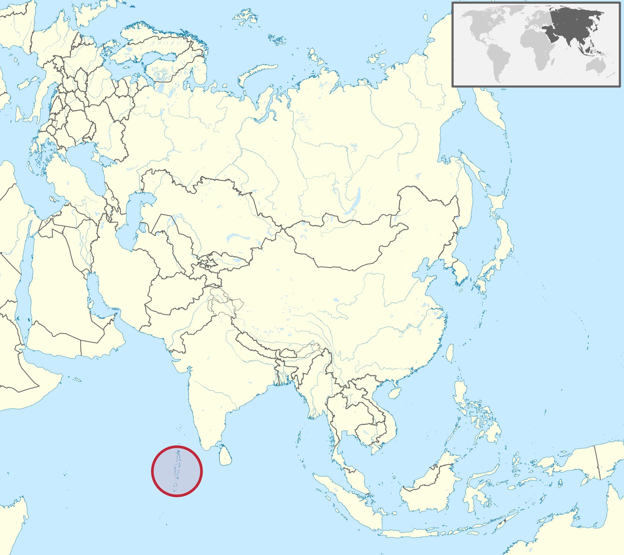 karta azije Maldivi karta Azije   karta Maldivi karta Azije (Južna Azija   Azija) karta azije