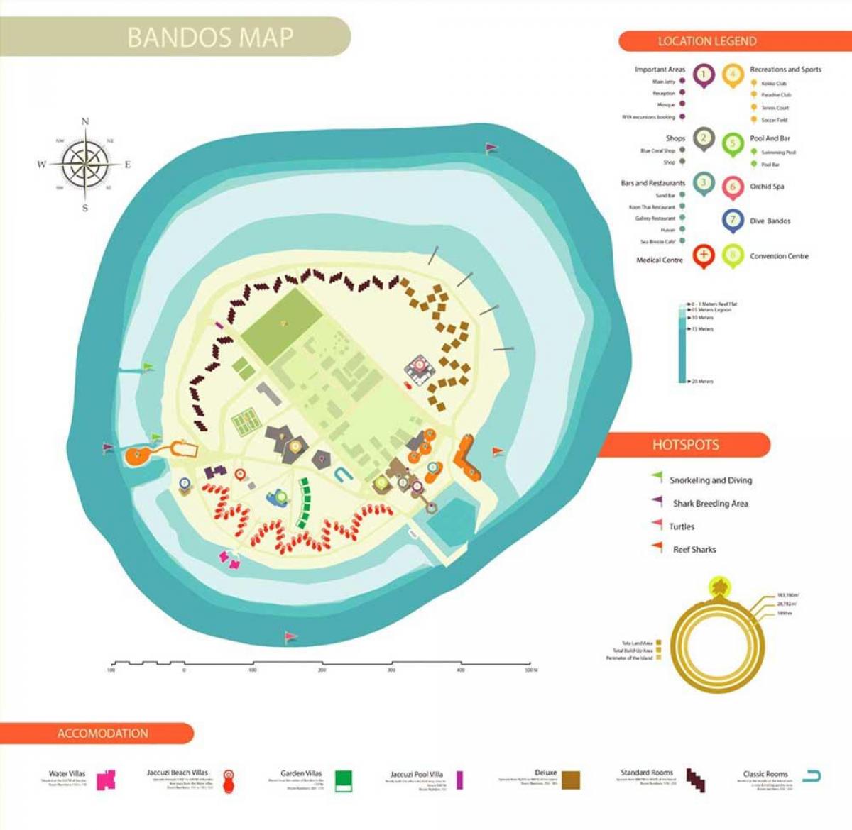 karta bandos Maldivi