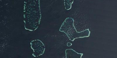 Karta Maldivi satelit