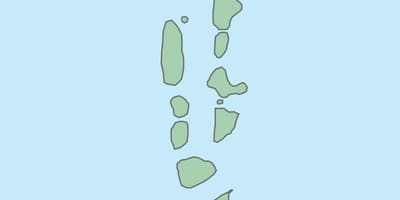 Karta Maldivi vektorska karta 
